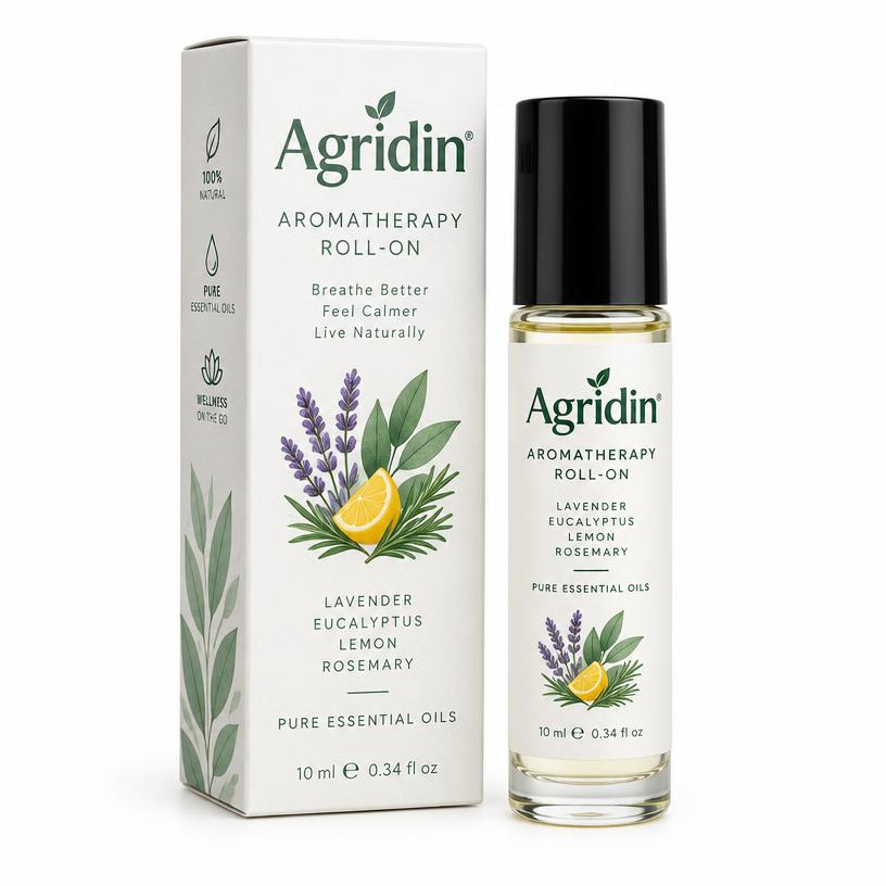 Agridin Focus Mind Aromatherapy Roll-On Mental Clarity & Focus 10 ml